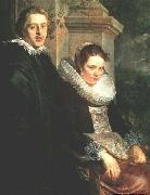 JORDAENS, Jacob Portrait of a Young Married Couple oil painting reproduction